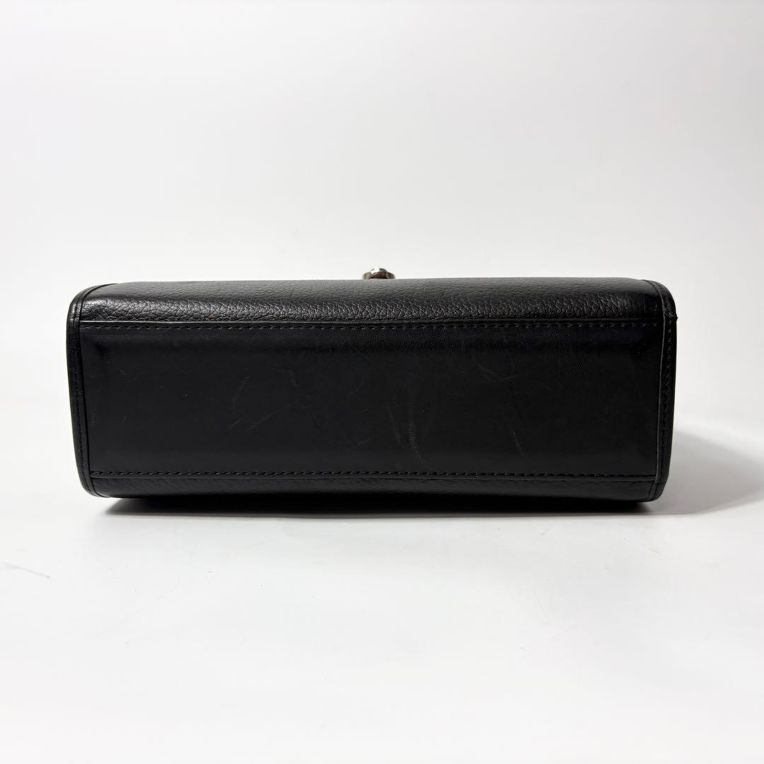 バーバリー　トップハンドル ブラック　ショルダーバッグ　vintage bag.
