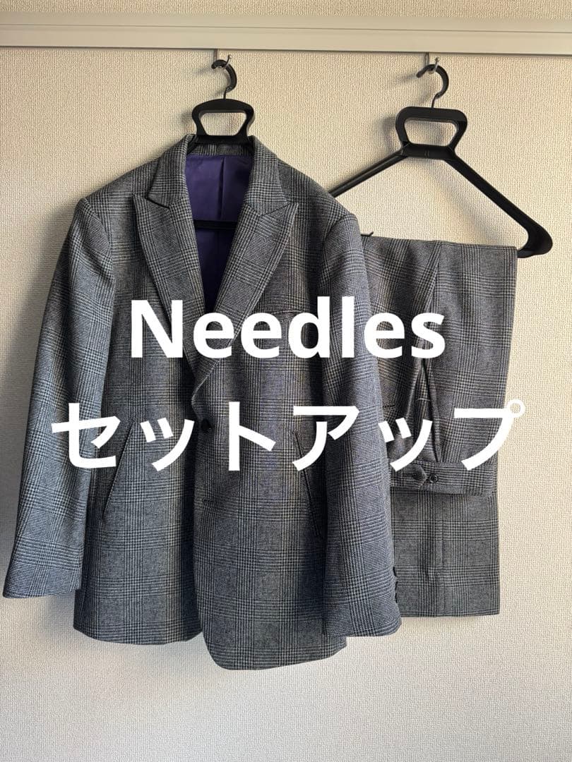 【美品】Needles peaked lapel jacket セットアップ