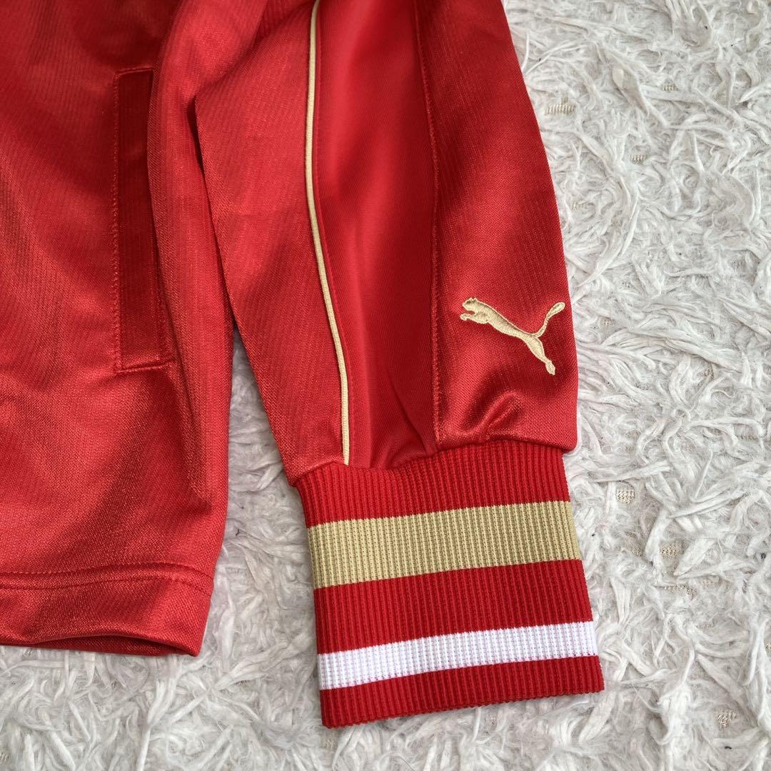 ◎新品タグ付き プーマ L レッド×ゴールド トラックジャケット パンツ