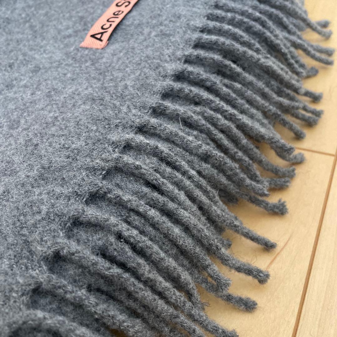 Acne Studios グレー マフラー 200×70㎝ 大判