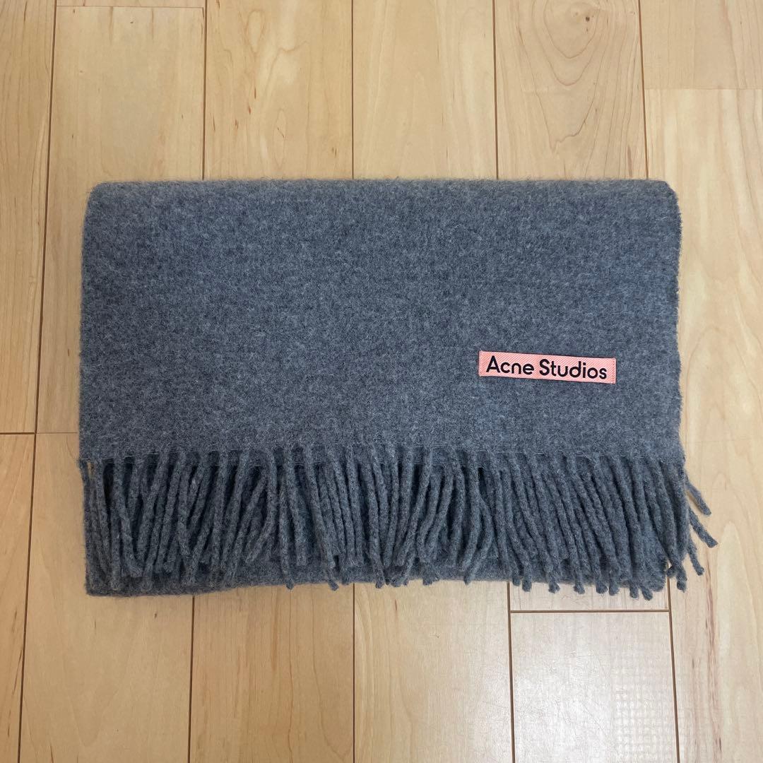 Acne Studios グレー マフラー 200×70㎝ 大判