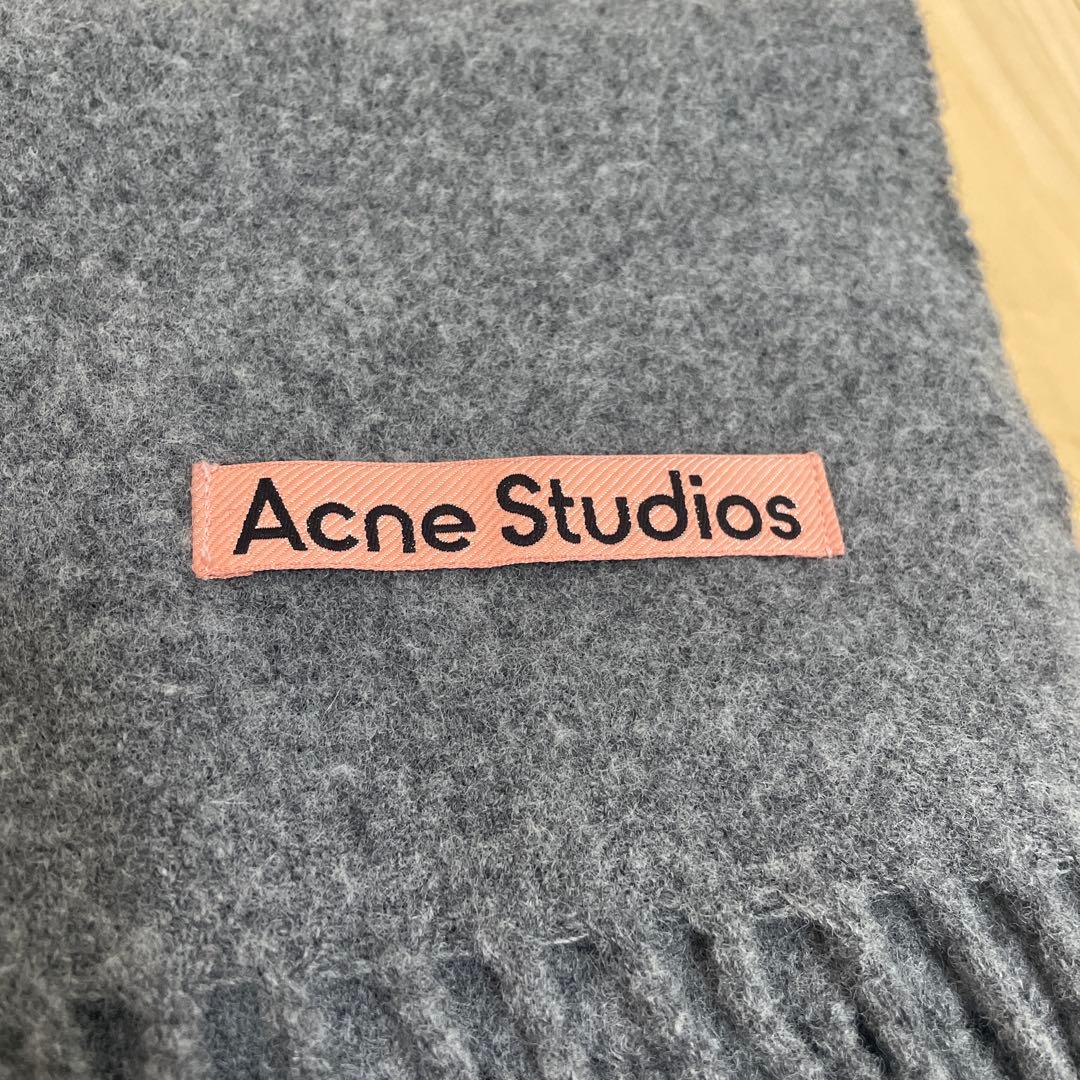 Acne Studios グレー マフラー 200×70㎝ 大判
