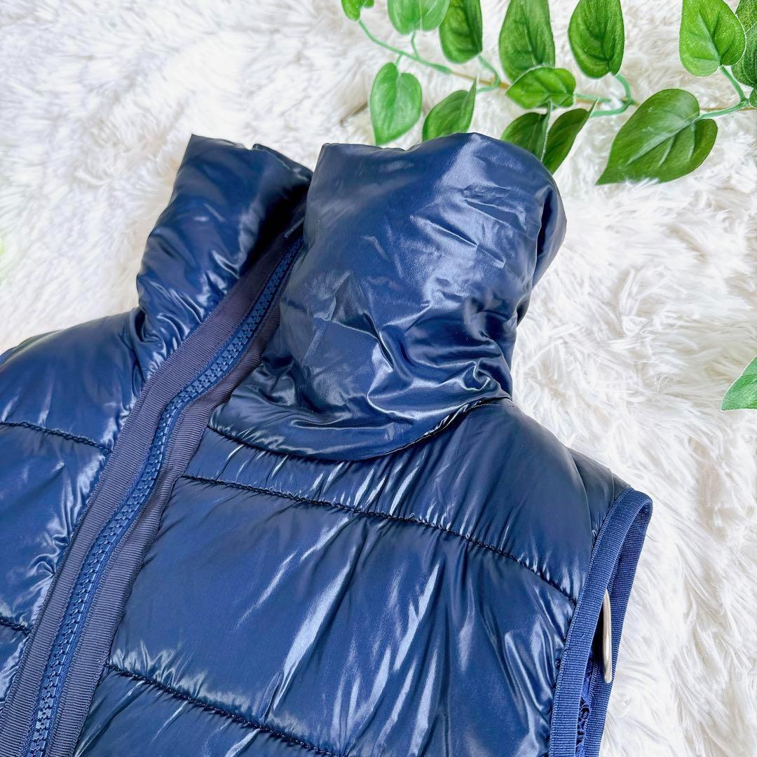 サカイ ダウンベスト　中綿　レース　ドッキング　再構築　ネイビー　レディース