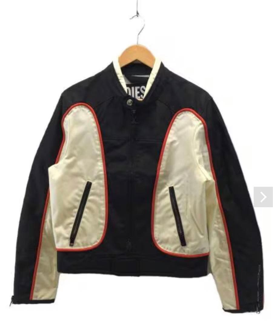 DIESEL スポーティー ジャケット 黒/白