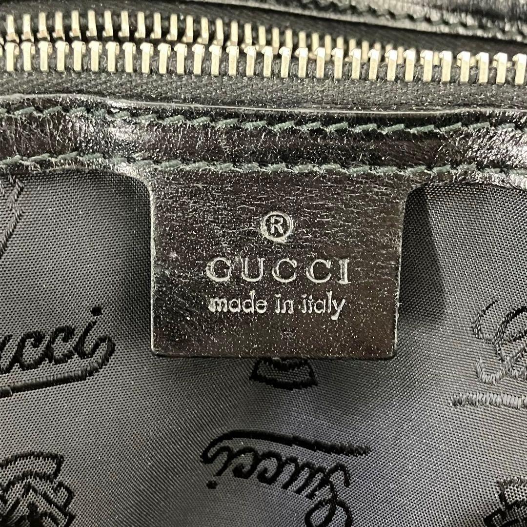 大人気☆GUCCI☆グッチ☆ボストンバッグ☆ディアマンテ☆キャンバス☆レザー☆黒
