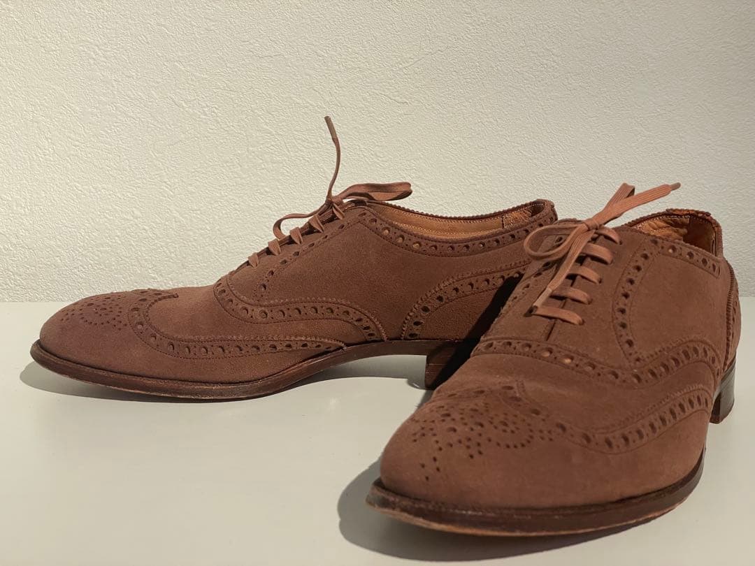 60年代 旧工場 エドワードグリーン 内羽根 フルブローグ8D ジョンロブ