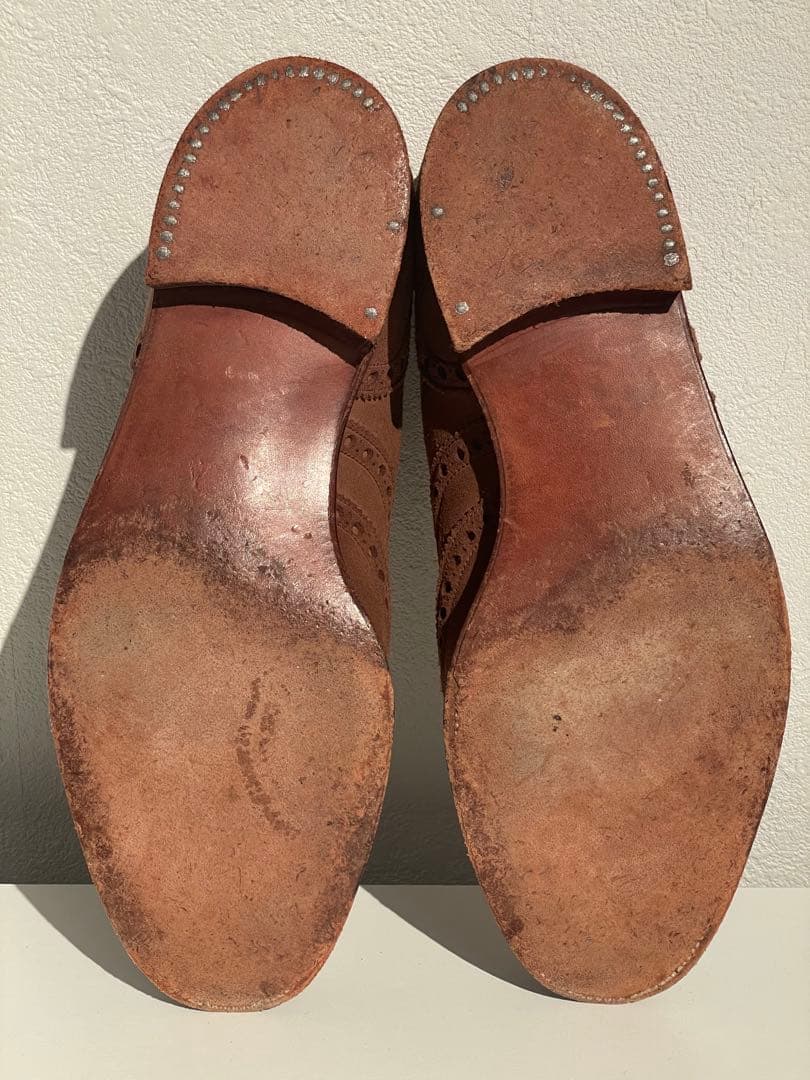 60年代 旧工場 エドワードグリーン 内羽根 フルブローグ8D ジョンロブ