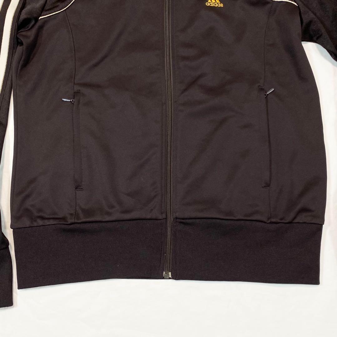 00s adidas ジャージ ブラウン 上下 セットアップ フレアパンツ 刺繍