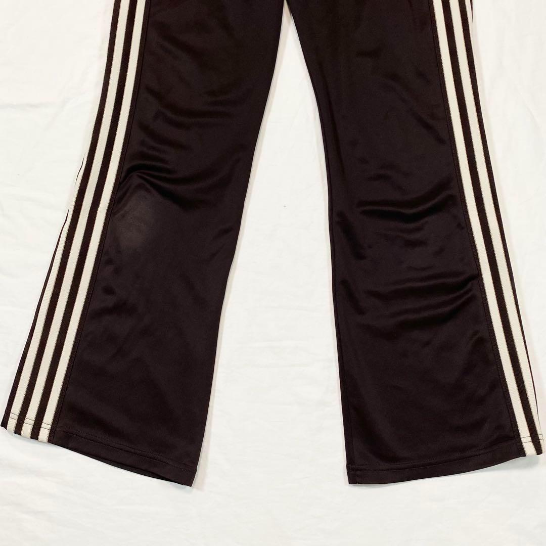 00s adidas ジャージ ブラウン 上下 セットアップ フレアパンツ 刺繍