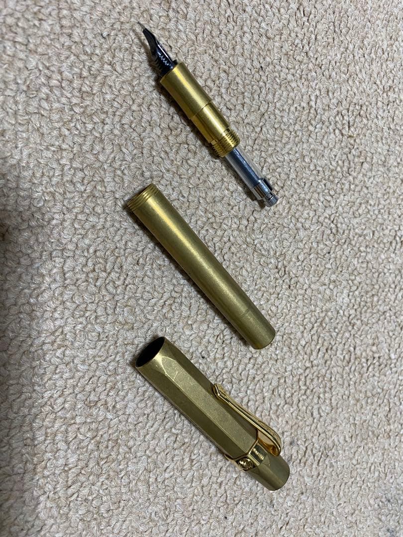 kaweco BRASS sport 万年筆純正レザーケースボールペンセット