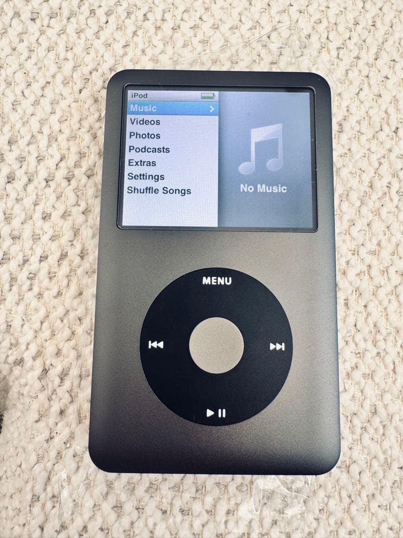 極美品 iPod classic 120GB MB565J/A 新品電池 パネル