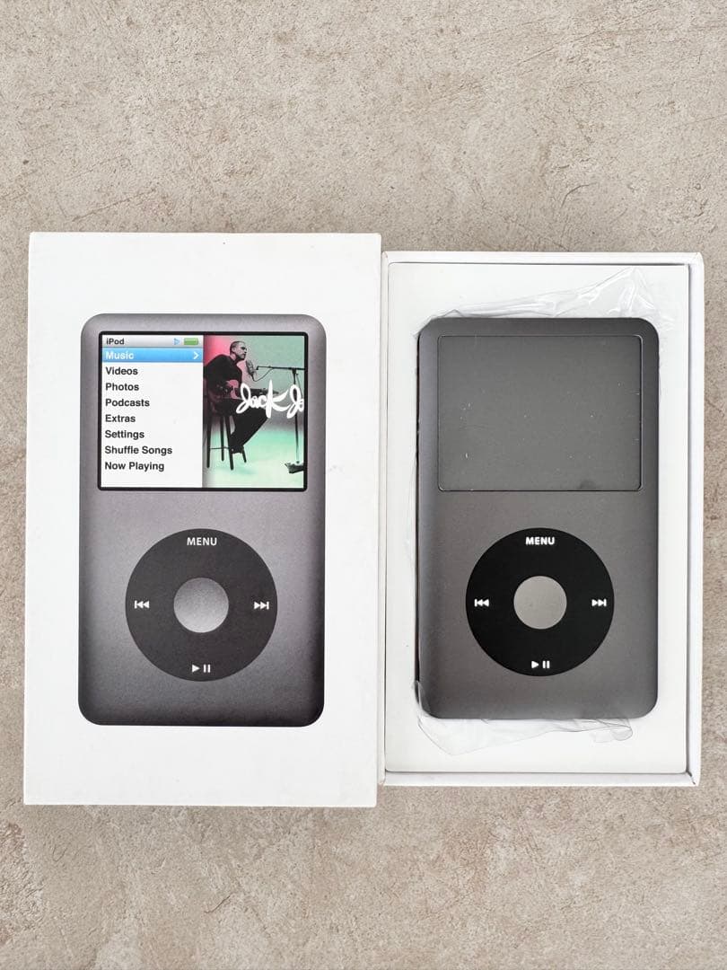 極美品 iPod classic 120GB MB565J/A 新品電池 パネル