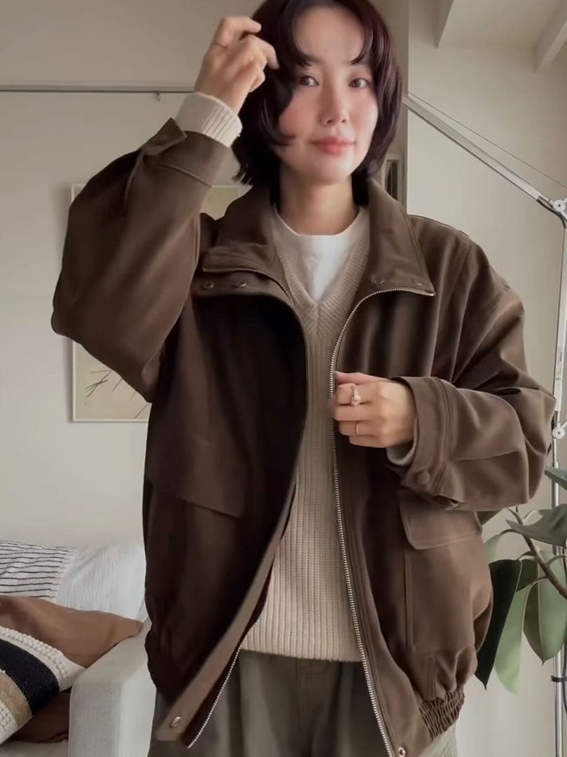 出品1/28まで　nokcha suède like over jacket