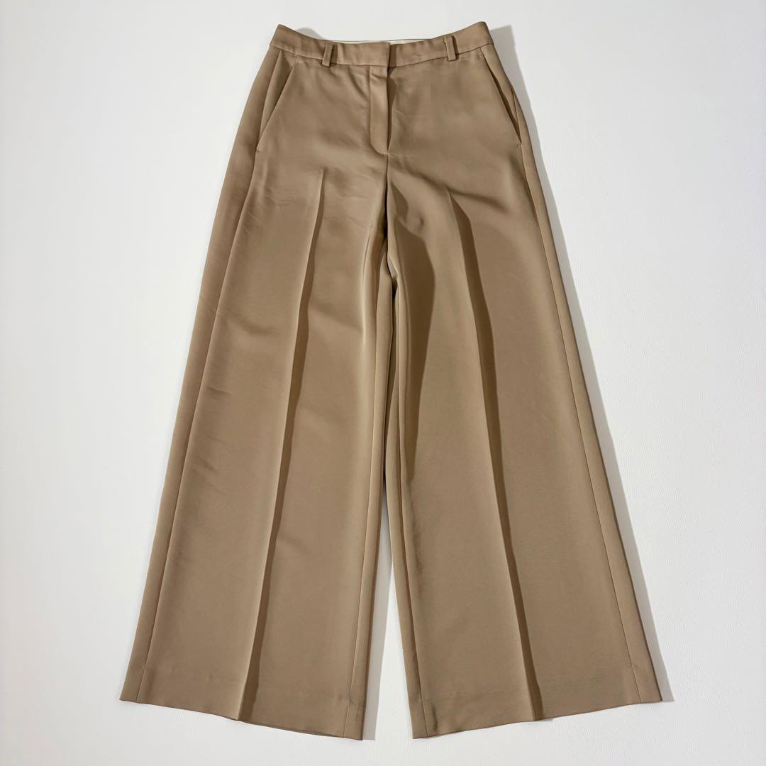 セオリーリュクス 25AW WESLY PANT 洗える ワイドフレア XS