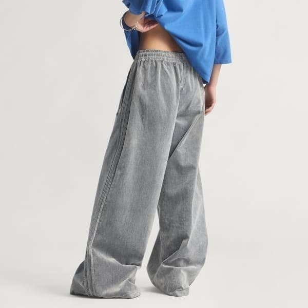 新品 アディダス 起毛ツイル オーバーサイズド ファイヤーバード トラックパンツ