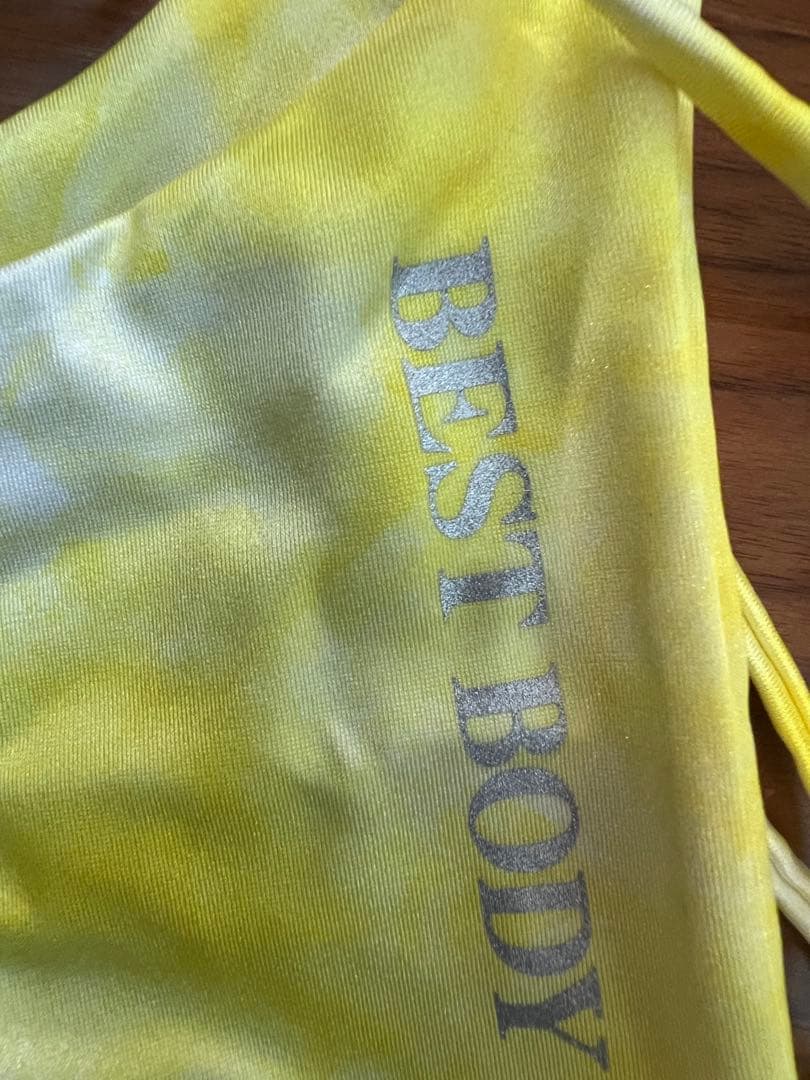 ベストボディジャパン公式水着 タイダイ柄イエロービキニ ＊Mサイズ