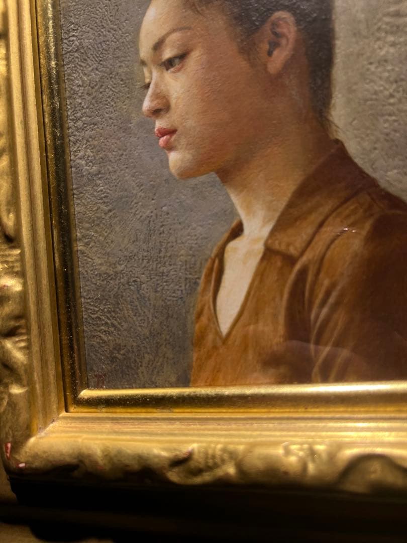 他の方発送×リアリズム　岩戸敏彦【小春日和】肉筆油彩画