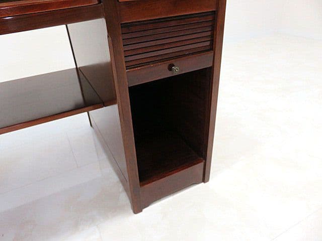 H*e様 展示品ルイフィリップ様式花梨無垢材プレジデントデスク　両袖机/書斎机/