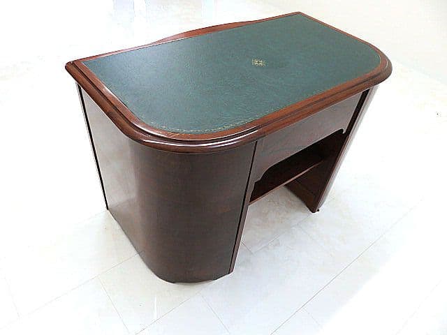 H*e様 展示品ルイフィリップ様式花梨無垢材プレジデントデスク　両袖机/書斎机/