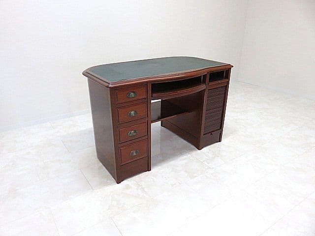 H*e様 展示品ルイフィリップ様式花梨無垢材プレジデントデスク　両袖机/書斎机/