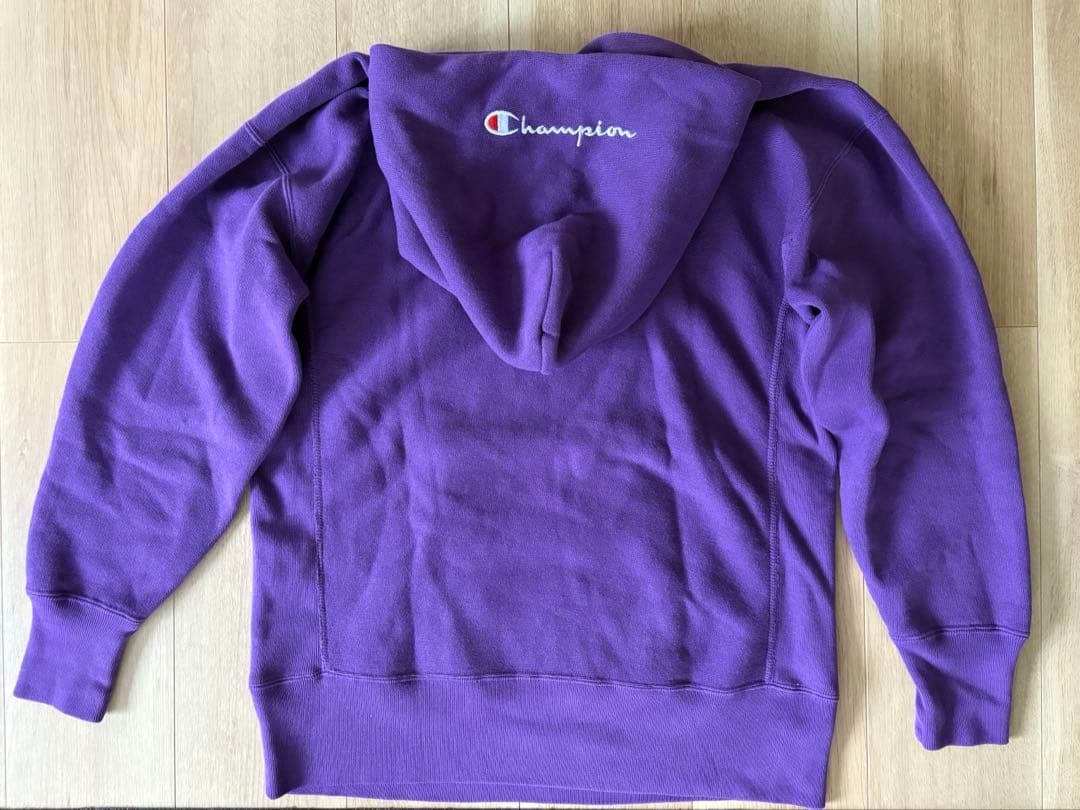 【t様】【美品】Champion リバースウィーブパーカー パープル