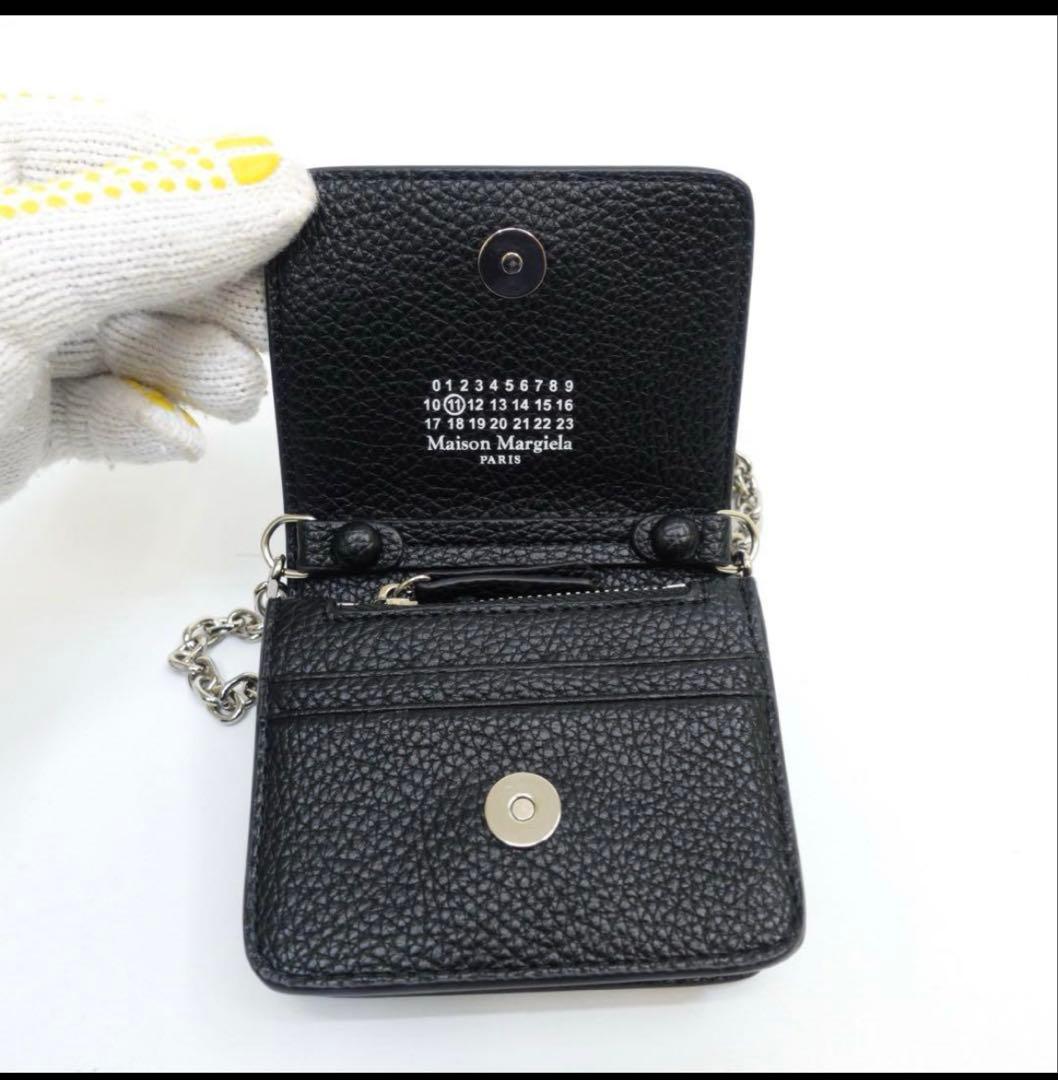 【ほぼ未使用】マルジェラ　チェーン　ショルダーウォレット　コンパクト　ポシェット
