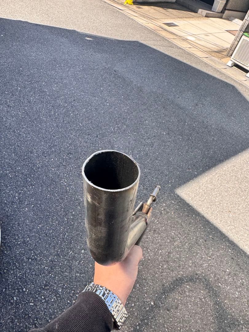 50プリウス リアピースストレートマフラー