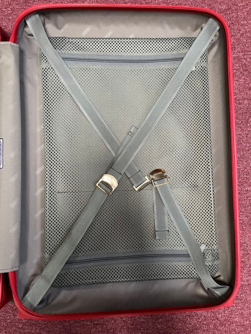 RIMOWA 2輪レッド キャリーケース TSAロック付き