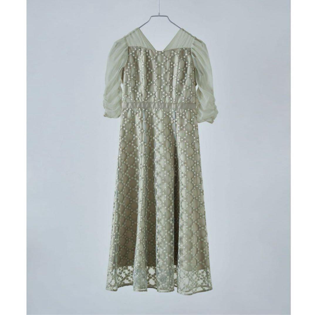 カ★新品タグ付き★ドリードール　フラワーエアリーレースドレス結婚式同窓会お呼ばれ