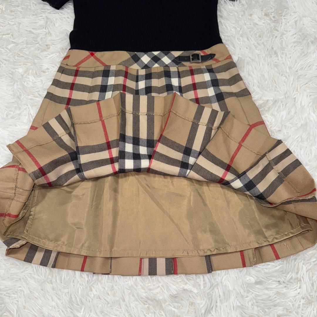 BURBERRYLONDON バーバリーロンドン キッズ 半袖ニットワンピース