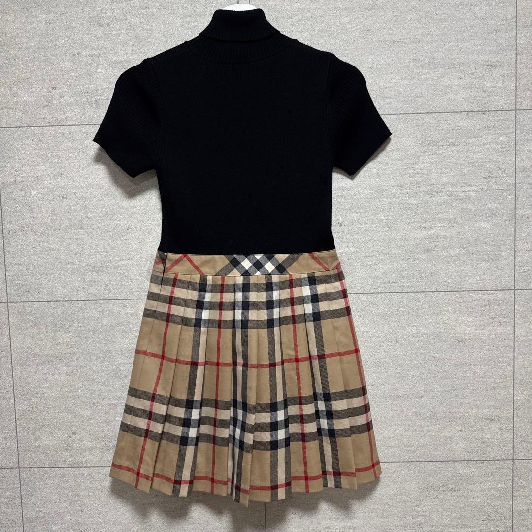 BURBERRYLONDON バーバリーロンドン キッズ 半袖ニットワンピース