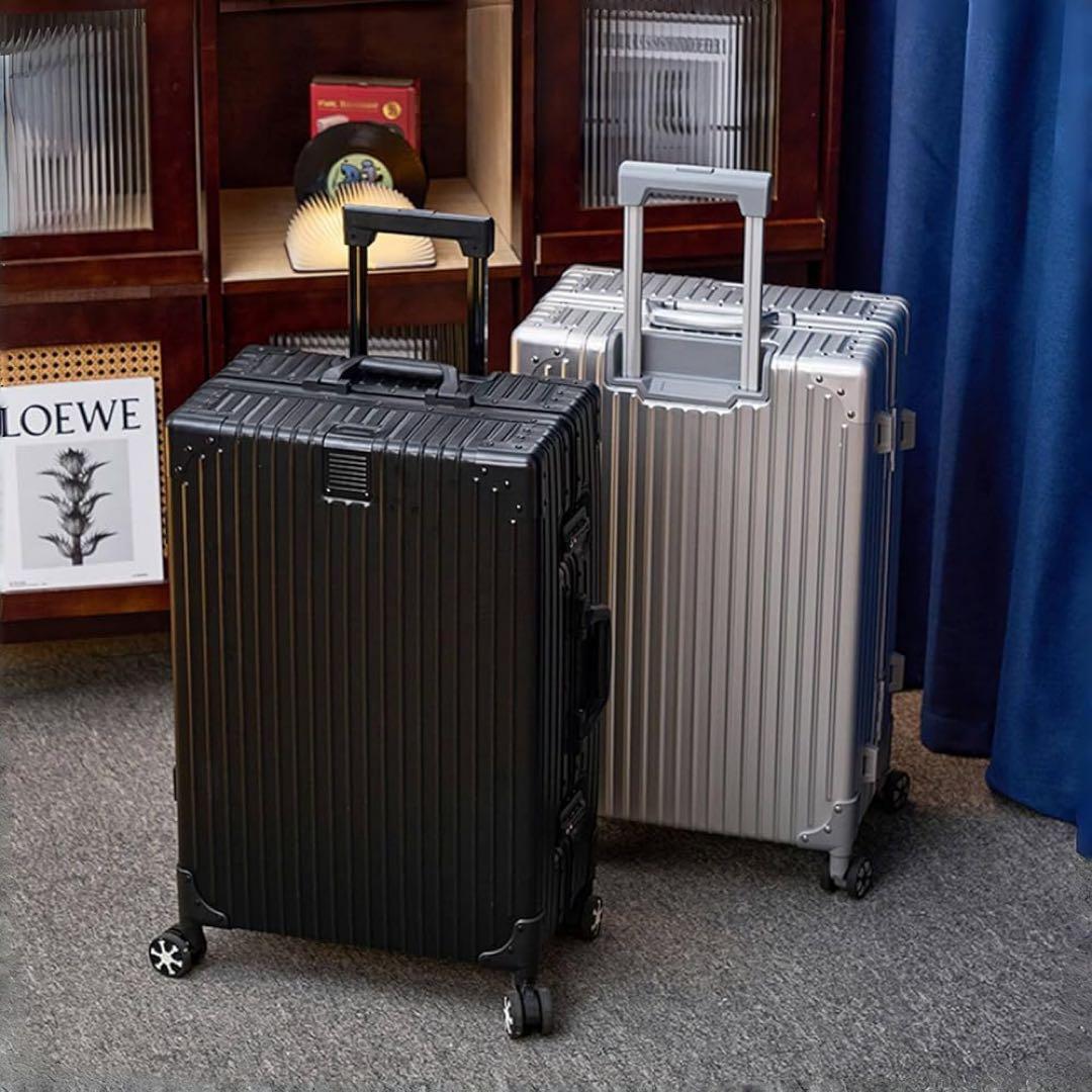 スーツケース XL アルミフレーム キャリーケース キャリーバッグ シルバー