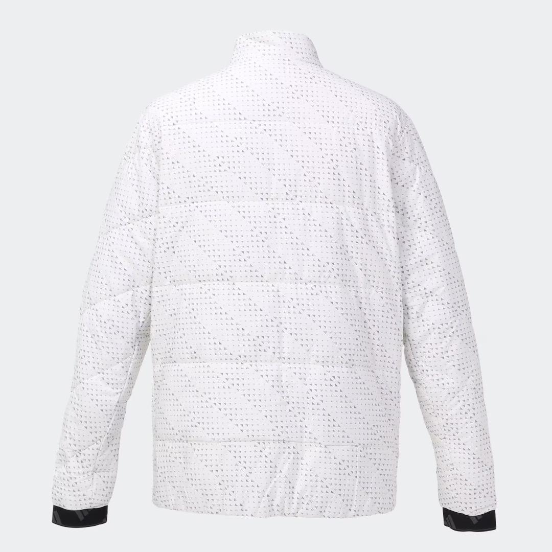 【XL】秋冬 定価24,200円 アディダス ゴルフ 中綿 キルトジャケット 白