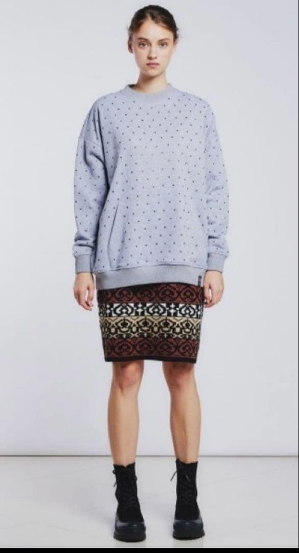 ダブルスタンダードクロージング　ラインストーンスウェット　未使用品