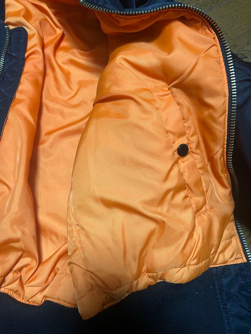 ALPHA ブラック MA-1 フライトジャケット　リバーシブル