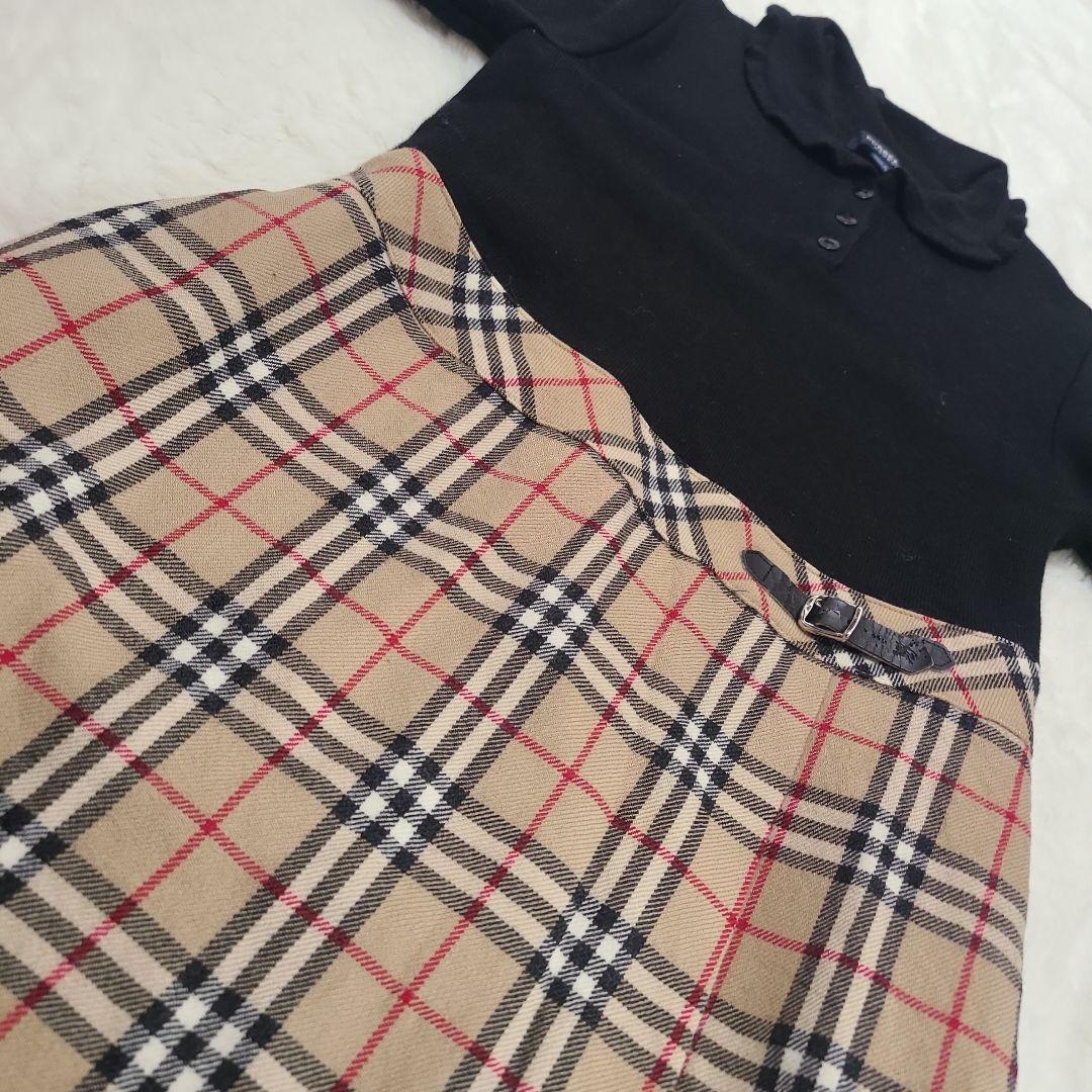 BURBERRY バーバリー ワンピース 130 キッズ チェック 女の子