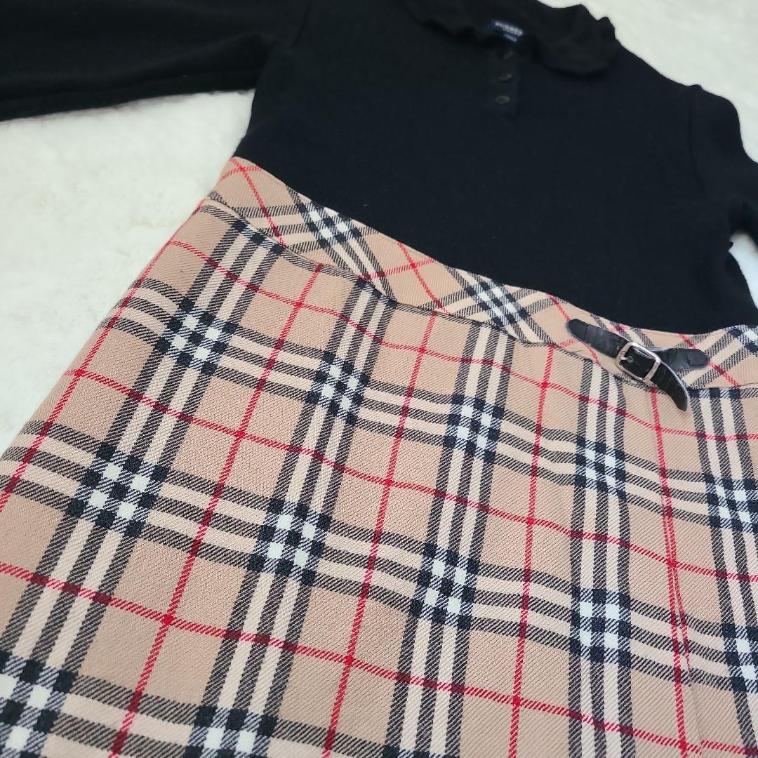 BURBERRY バーバリー ワンピース 130 キッズ チェック 女の子