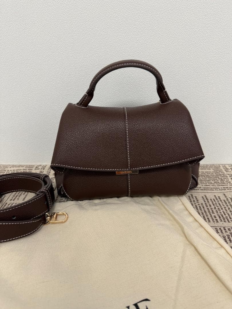 Mokki Mini エボニーテクスチャード 2WAY バッグ