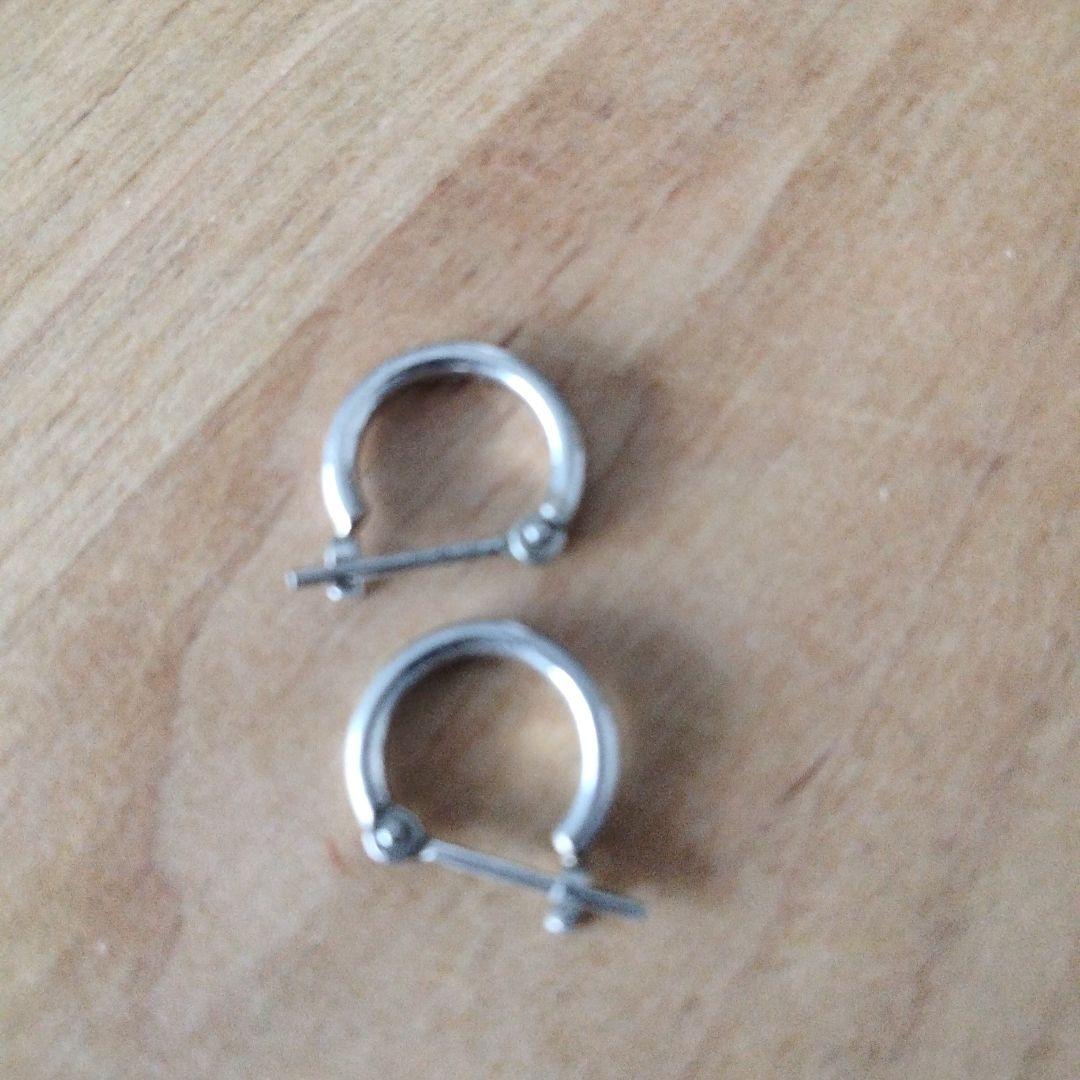 PT900 プラチナフープピアス 小型