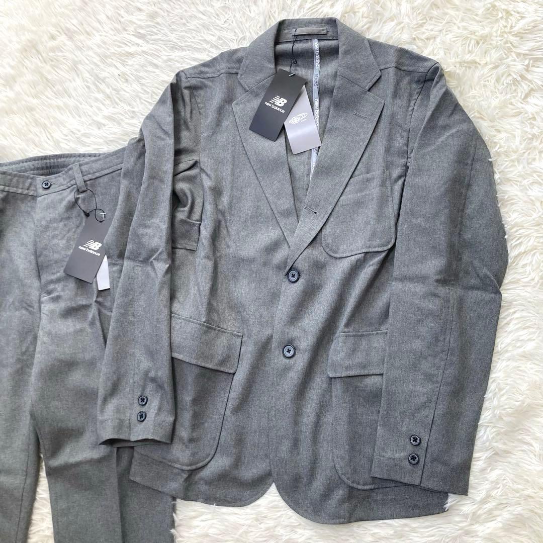 ビームスプラス別注　ニューバランス 新品　セットアップスーツ S グレー 洗える