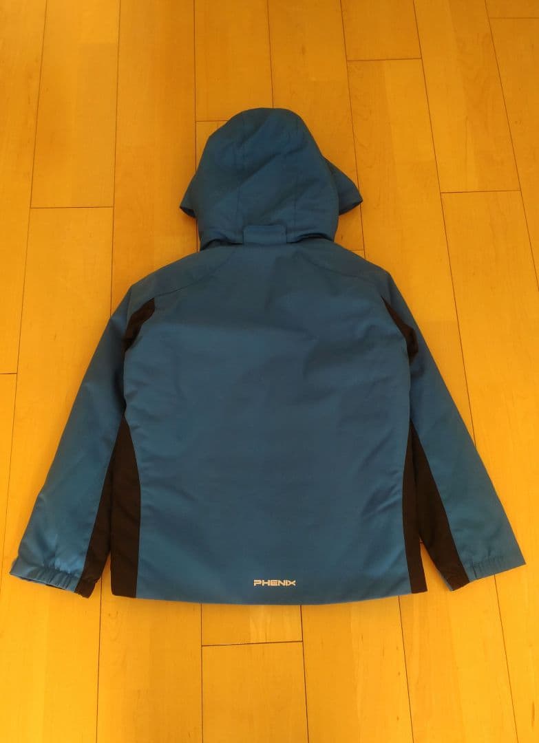 1回使用☆フェニックス スキーウェア上下セット140cm サイズ調整可 手袋付き