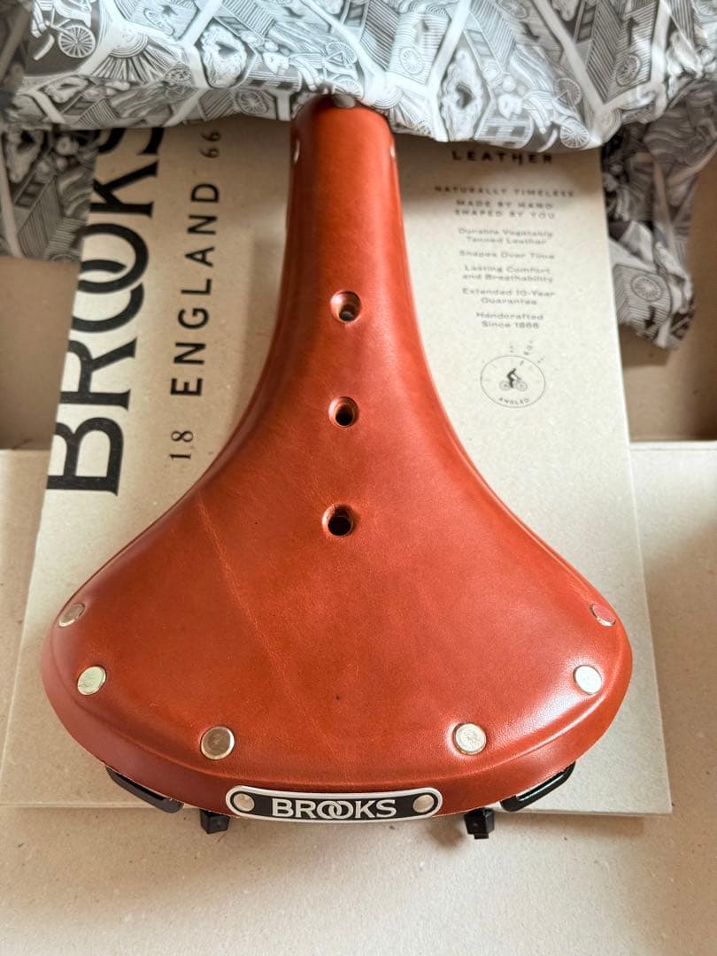 【新品・未使用】BROOKS サドル B17 (正規品・箱付き) ハニー