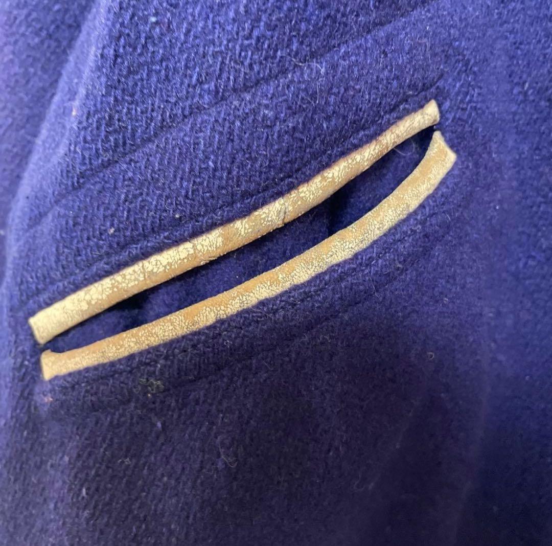 50s BUTWIN USA製 アワードジャケット　パープル　カレッジ　ウール