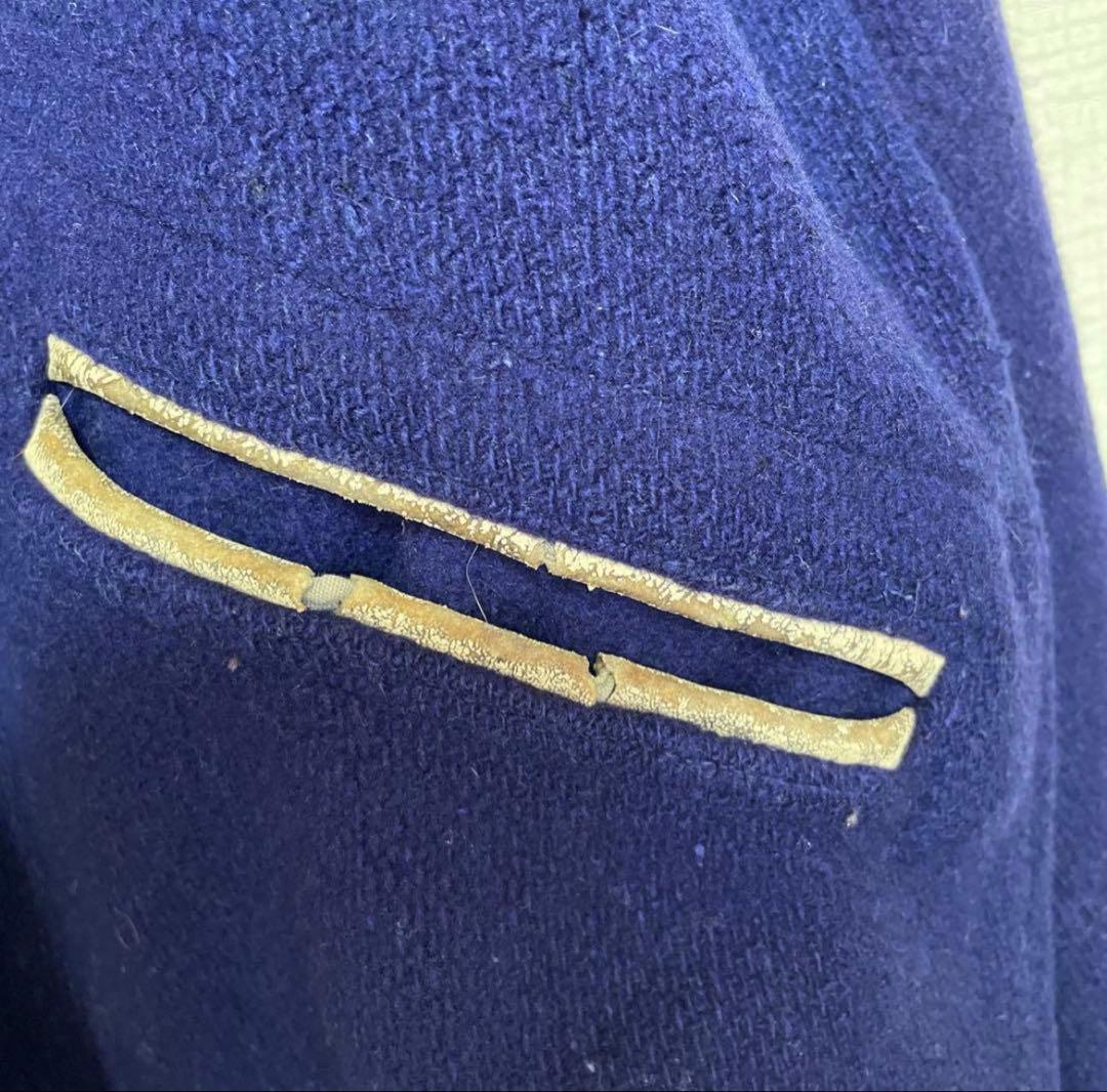 50s BUTWIN USA製 アワードジャケット　パープル　カレッジ　ウール