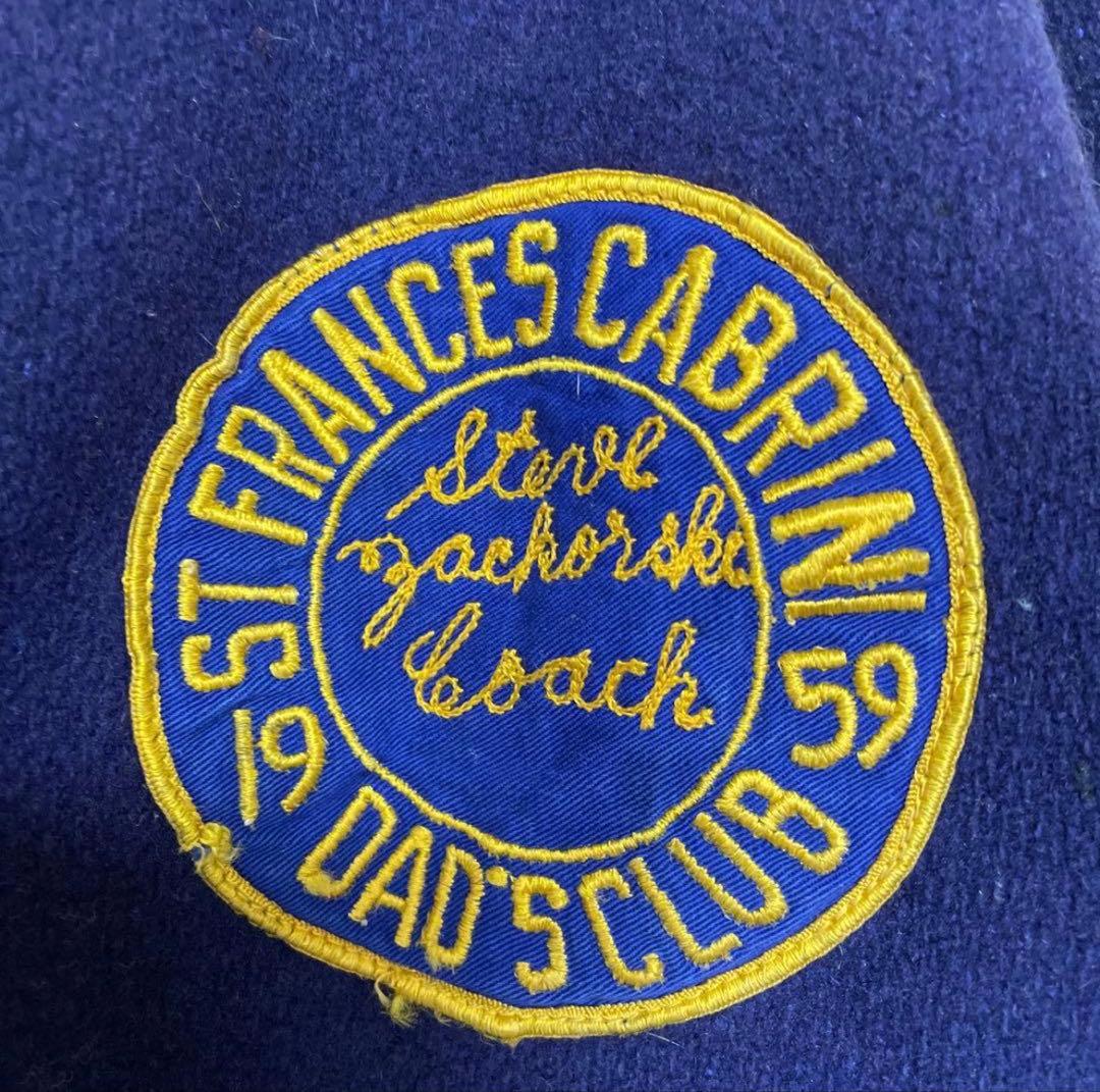 50s BUTWIN USA製 アワードジャケット　パープル　カレッジ　ウール