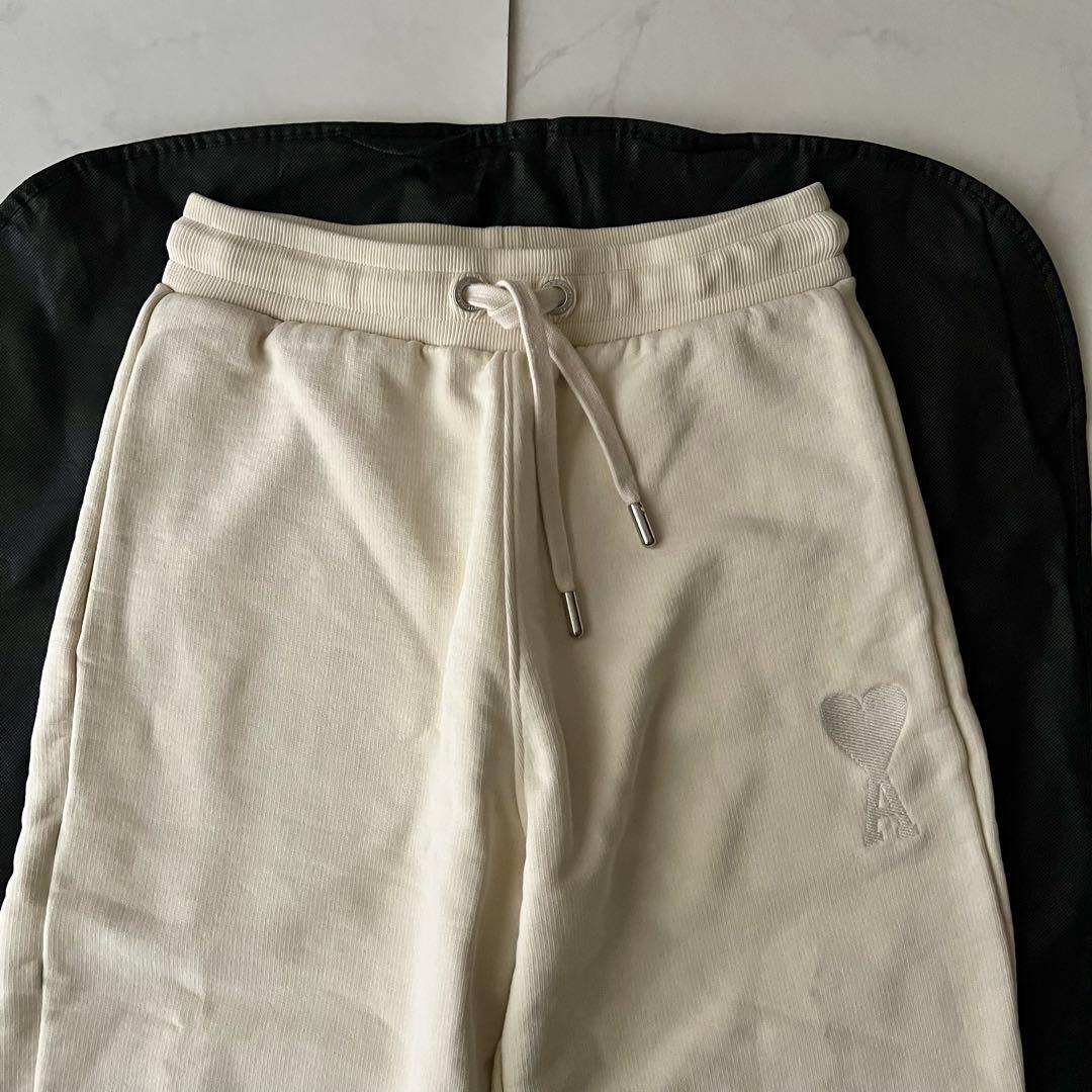 アミパリス スウェットパンツ 肉厚 ベージュ ヘビーウェイト XS ウエストゴム