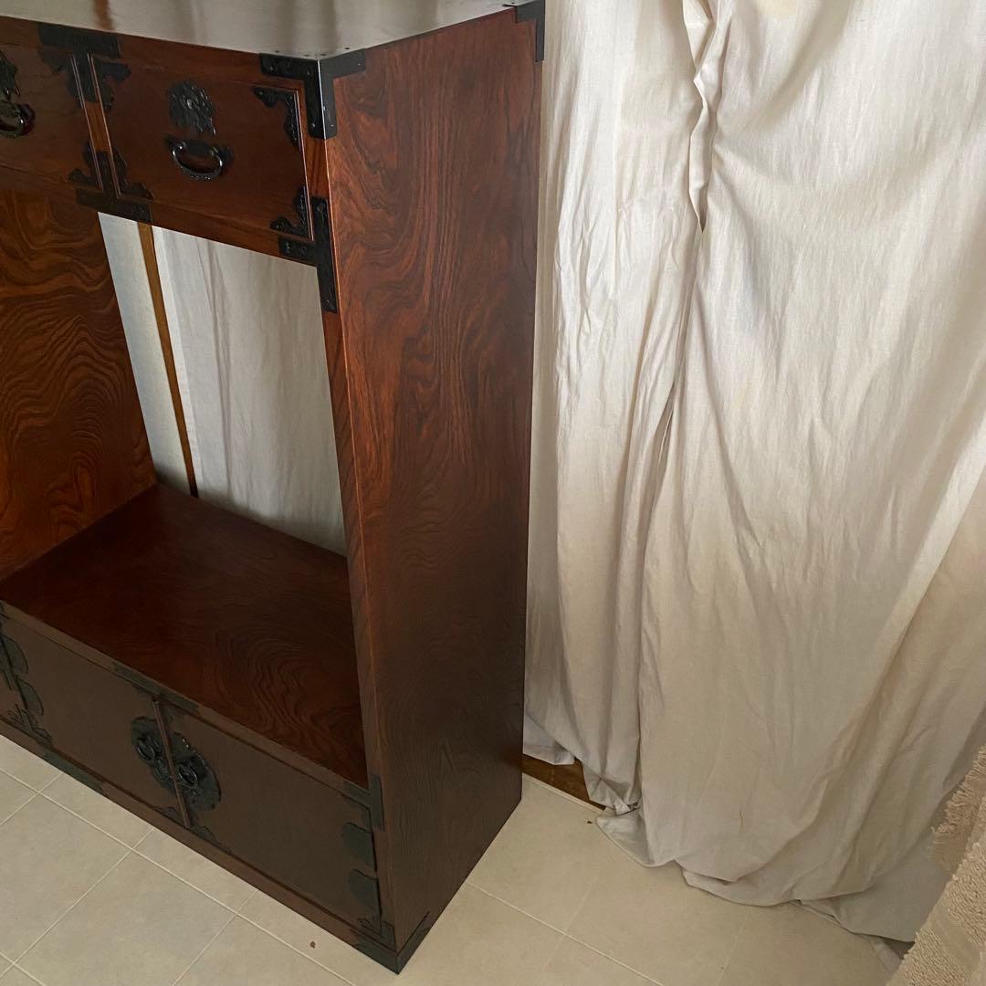美品　岩谷堂　岩谷堂家具　飾り棚　茶箪笥　箪笥　民芸家具　岩谷堂箪笥　和　棚