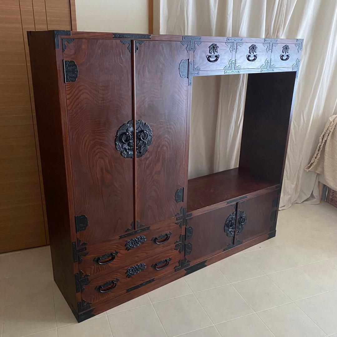 美品　岩谷堂　岩谷堂家具　飾り棚　茶箪笥　箪笥　民芸家具　岩谷堂箪笥　和　棚