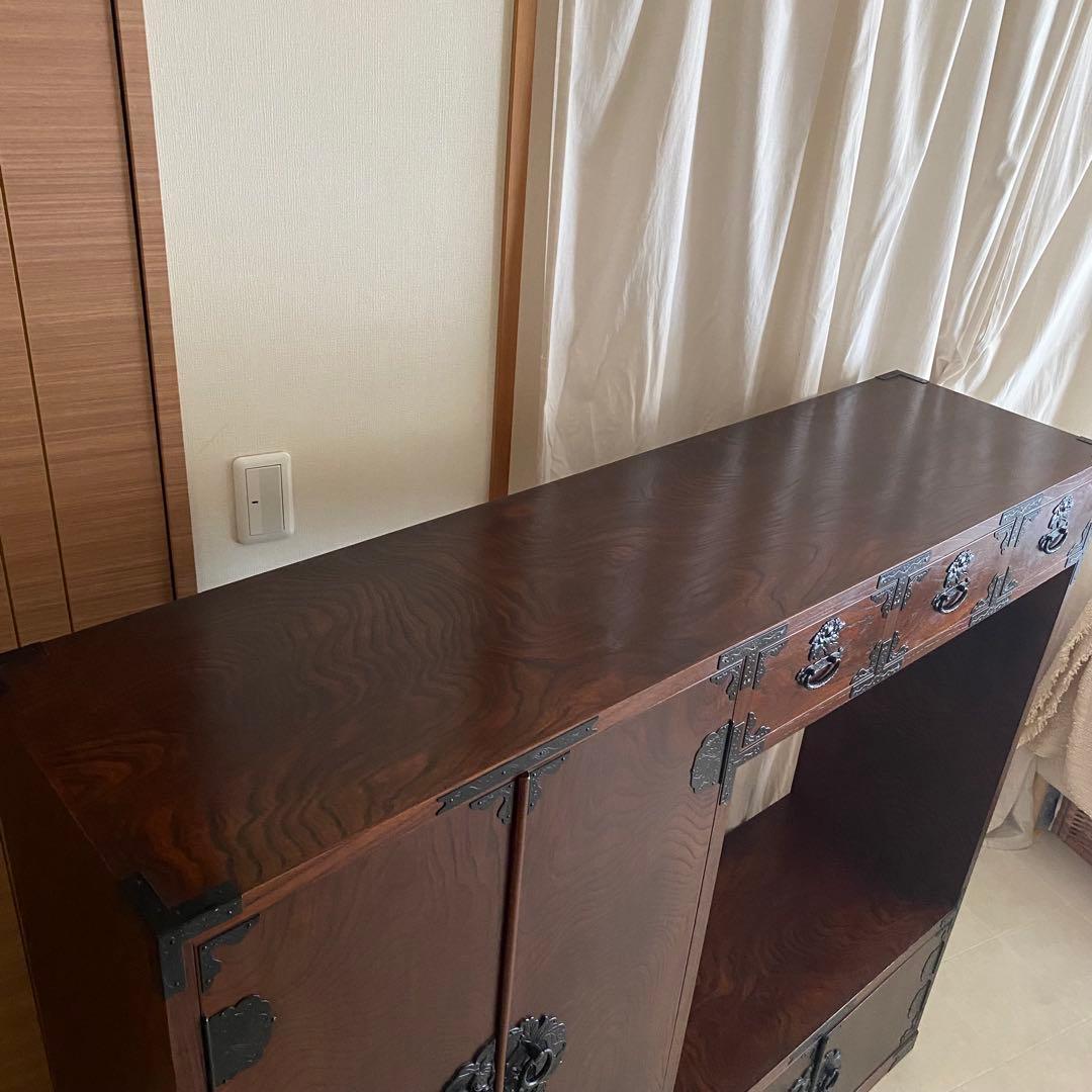 美品　岩谷堂　岩谷堂家具　飾り棚　茶箪笥　箪笥　民芸家具　岩谷堂箪笥　和　棚