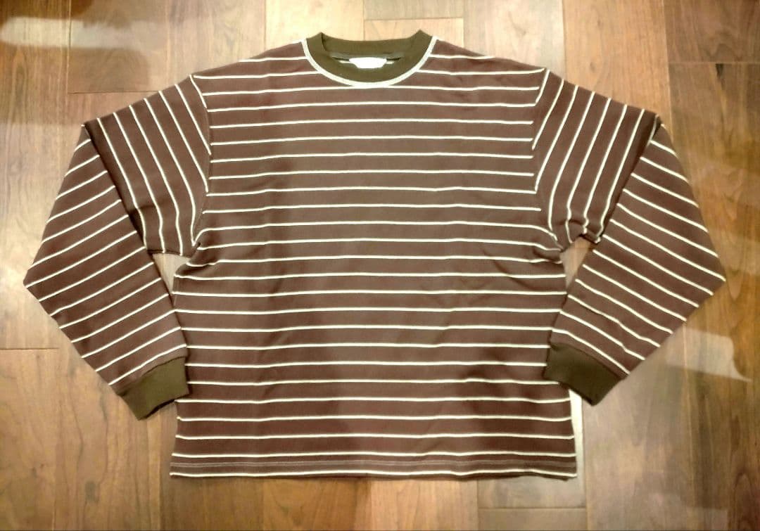 【未使用品】TODAYFUL Border Long T-shirts ブラウン